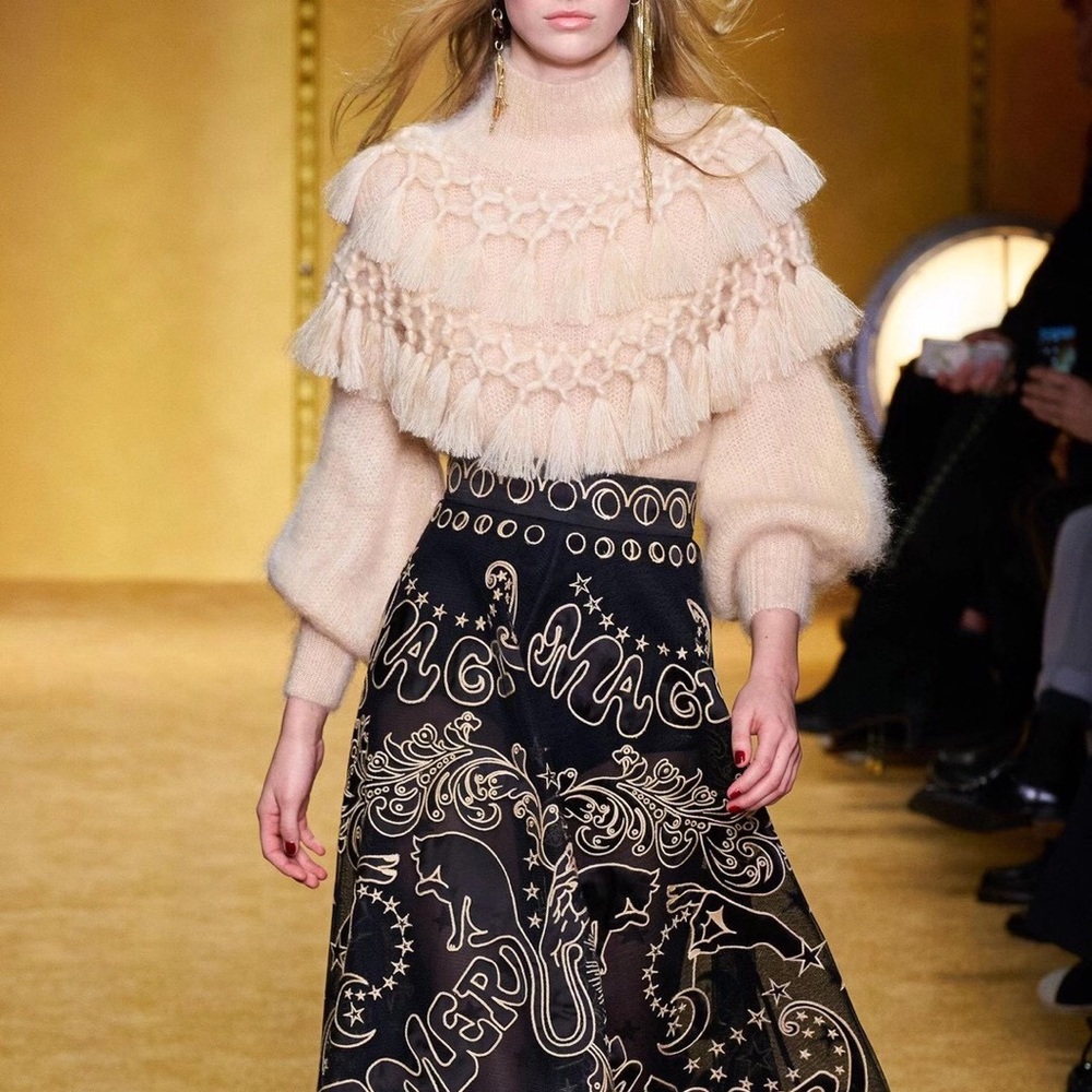 Zimmermann Mohair Ladybeetle Tassel Sweater